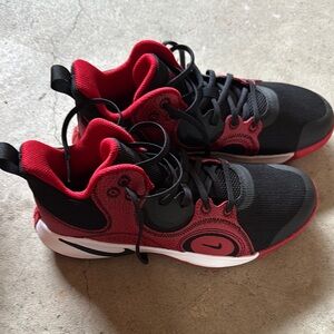 Nike Kids Black and Red Sneakers